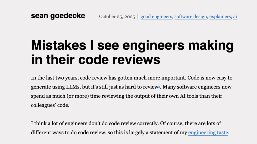 Mistakes I see engineers making in their code reviews image