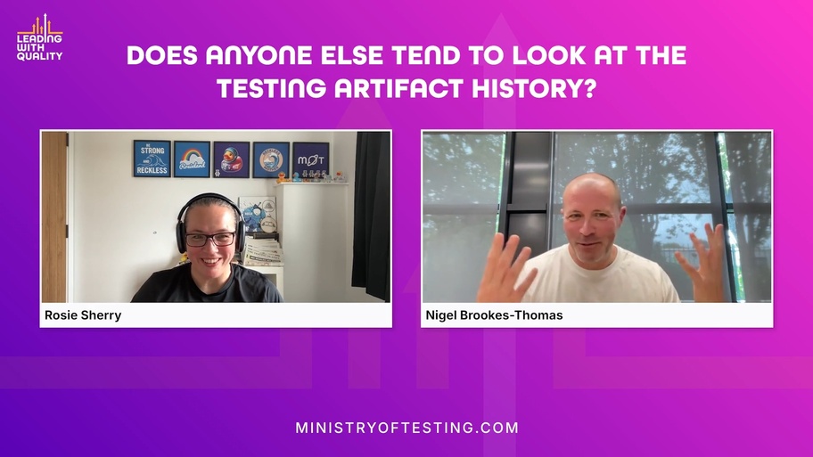 Nigel Brookes-Thomas - Crafting a legacy of quality: One test artefact at a time image