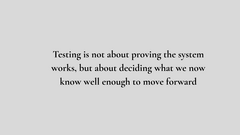 Testing is... image