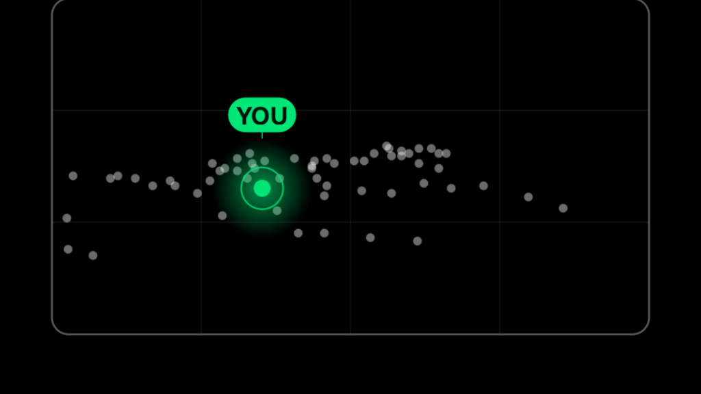 An image identifying my location in an auditorium based on live footage. image