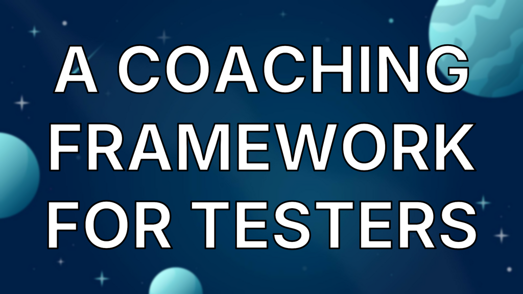 A coaching framework for testers image