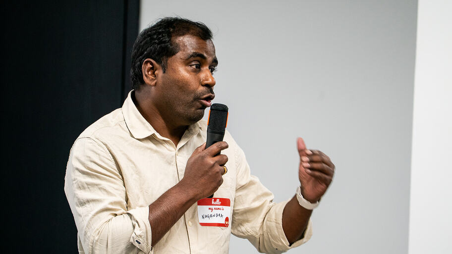  Nagendra Vadakattu talks for 99 seconds at MoT London  image