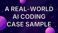 A real-world AI coding case sample image