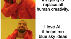 I love hate AI: It will replace all human creativity, but... image