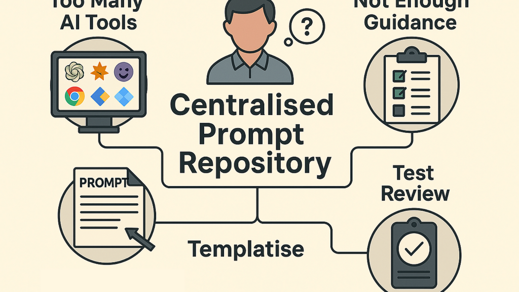 Too Many AI Tools, Not Enough Guidance: Vision for a Centralised Prompt Repository from QE Perspective image
