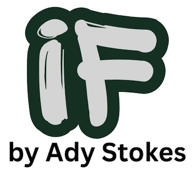 If in graffiti style, with by Ady Stokes underneath  image