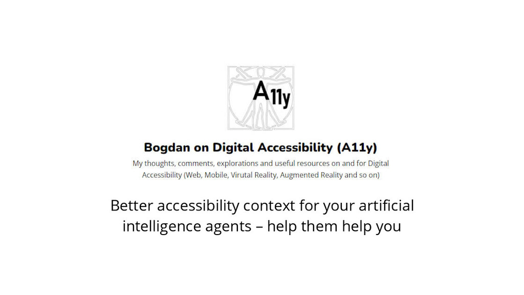 Better accessibility context for your artificial intelligence agents – help them help you image
