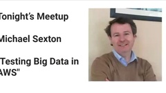 Join Michael Sexton for this presentation on testing big data in the AWS cloud.  image