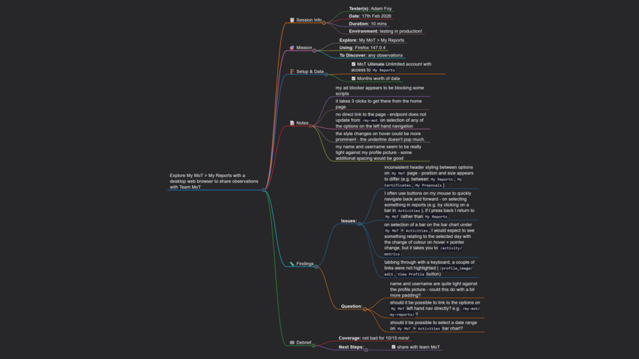 Exploring My Reports image