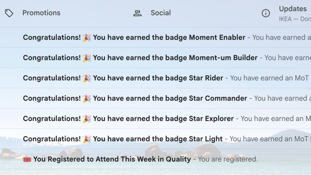 Feeling amazed to see lot of awards waiting in my inbox image