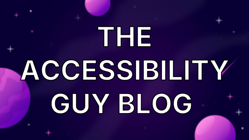 The accessibility guy blog  image