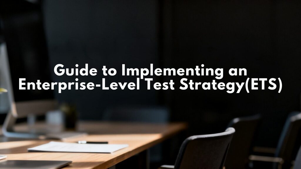 Guide to Implementing an Enterprise-Level Test Strategy (ETS) image image