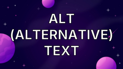 Alt (Alternative) Text image