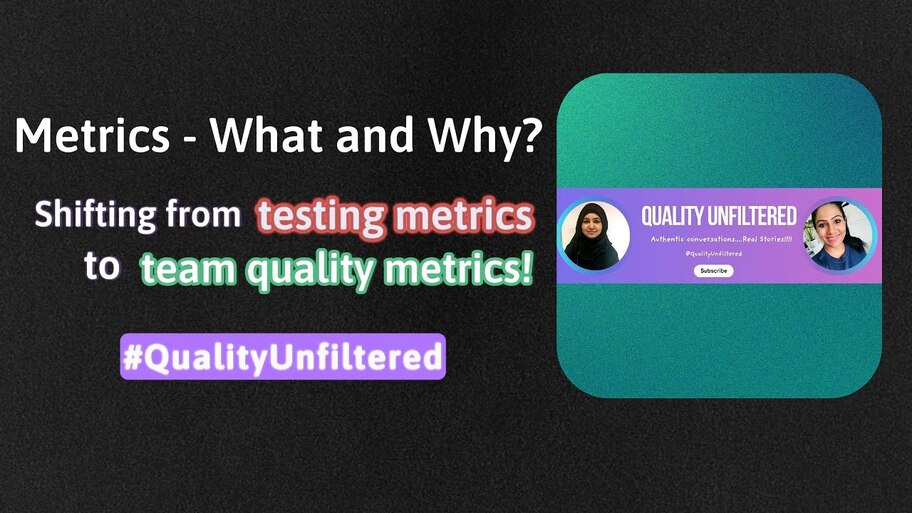  Metrics: What and Why? Shifting from testing metrics to team quality metrics image