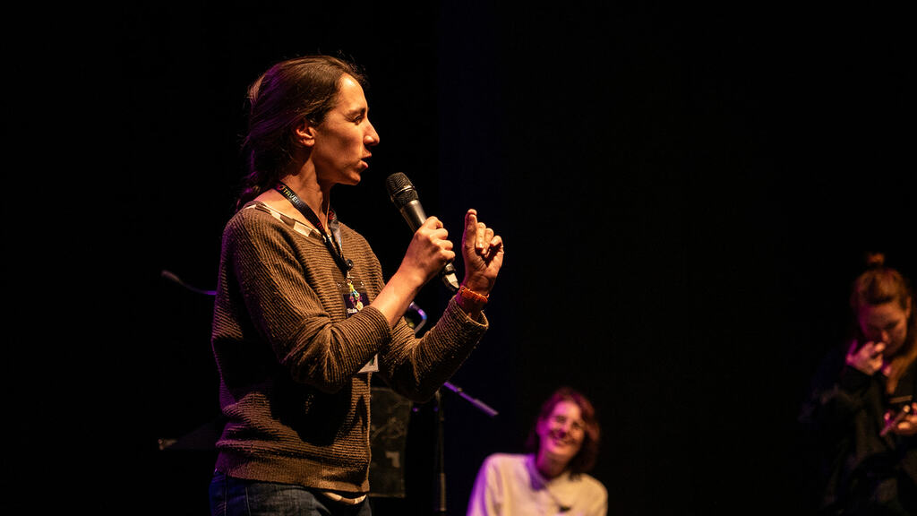 Elizabeth Zagroba on the 99 second stage at MoTaCon image