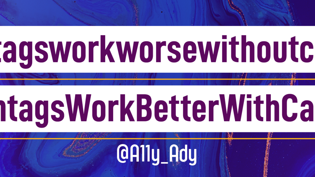 Visual of #hashtagsworkworsewithoutcapitals
#HashtagsWorkBetterWithCapitals  image