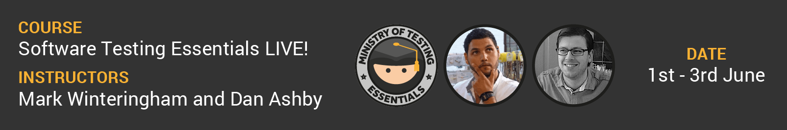 Software Testing Essentials Live! 3-Day Online Course banner image