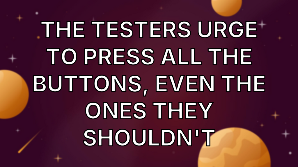 Big red button with the text "Do not push" image