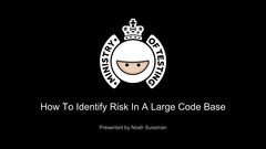 Learn techniques and tools to identify and examine risks in large codebases image