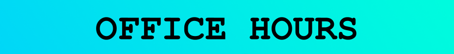 Office Hours banner image