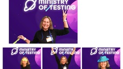 Having fun moments at TestBash2024 photo booth. image