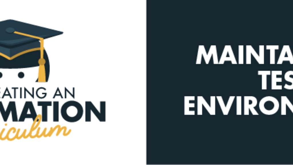 Maintaining Test Environments Task Analysis banner image