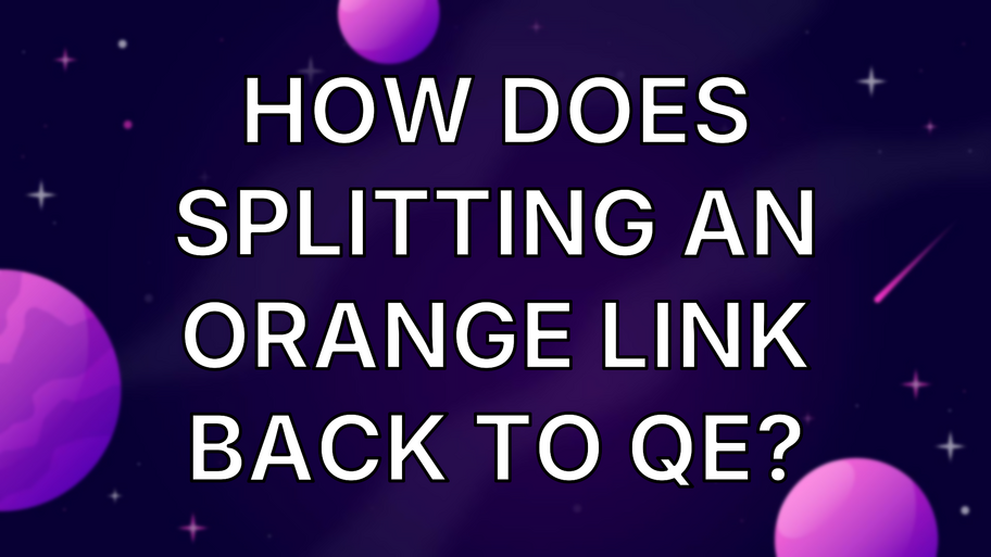 How does splitting an orange link back to QE? image