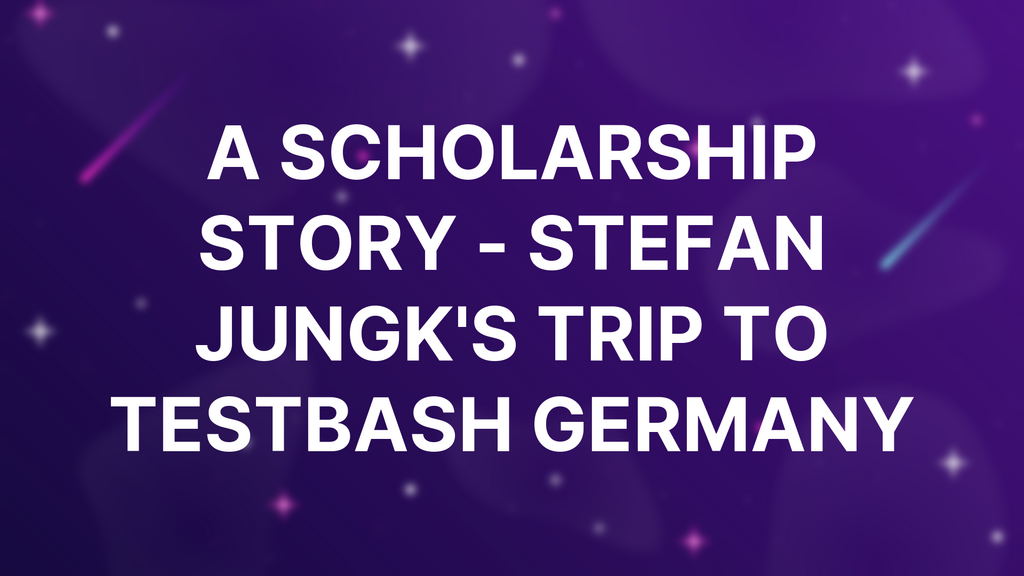 A Scholarship Story - Stefan Jungk's Trip to TestBash Germany image