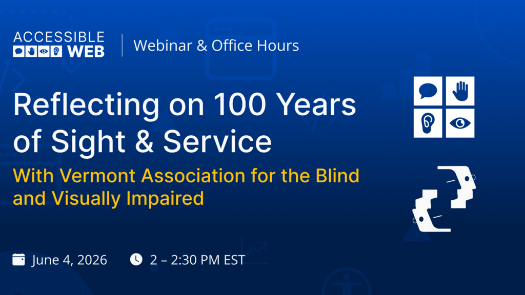 Reflecting on 100 Years of Sight & Service: An Interview with VABVI image image