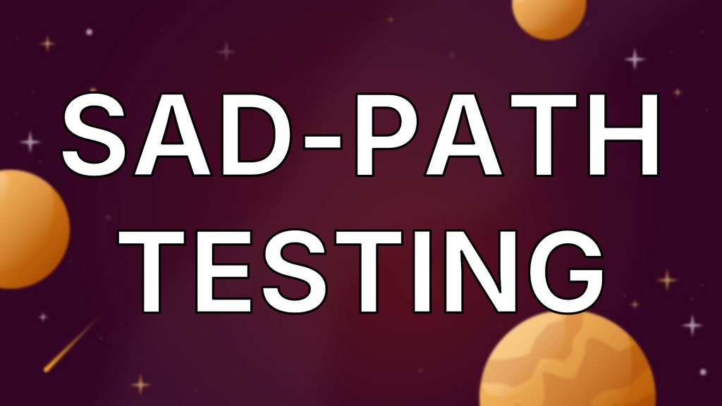 Sad-path testing image