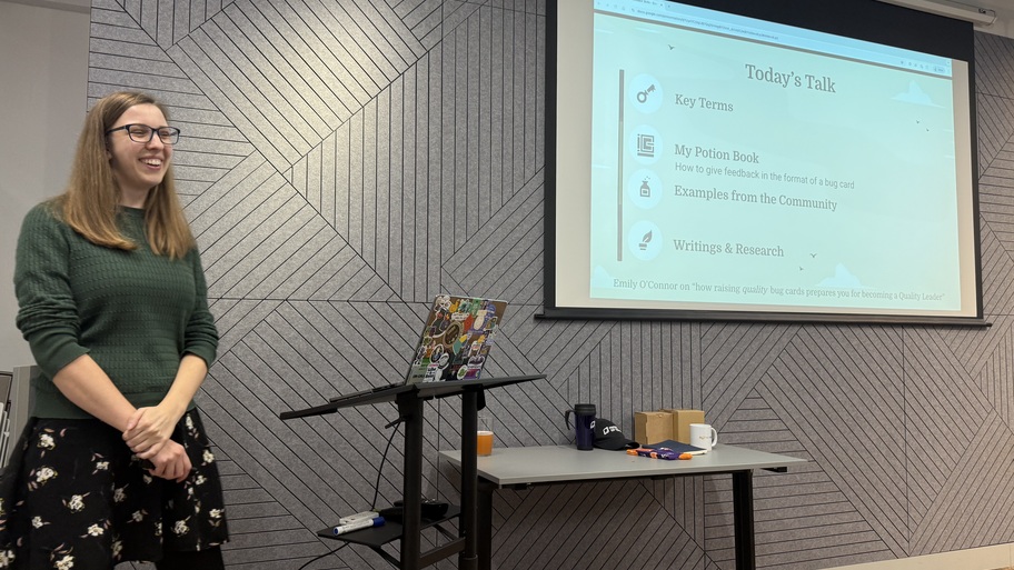 Emily kicking off MoT Leeds  image