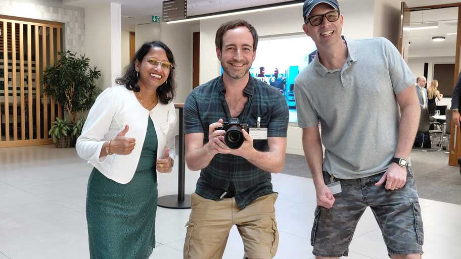Great catch up with the Person behind the Lens and the person behind the Mic together image