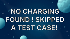 No charging found ! Skipped a test case!  image