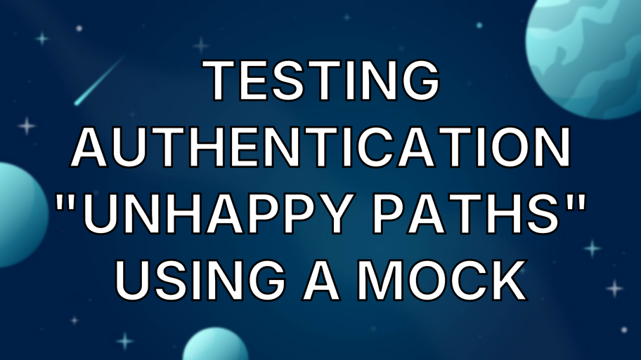 Testing authentication "unhappy paths" using a mock image