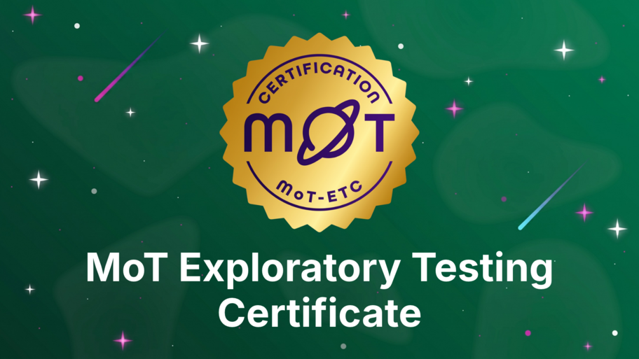 MoT Exploratory Testing Certificate image