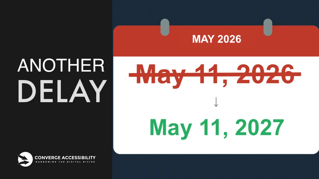 HHS Delays the Section 504 Web Accessibility Deadline image image