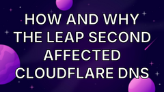 How and why the leap second affected Cloudflare DNS image