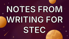 Notes from writing for STEC image