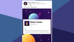 That one time when Simon kindly asked the software testing community to ignore a post, because it was a test. And naturally we all piled in with likes, commends and re-shares, because was just can'... image