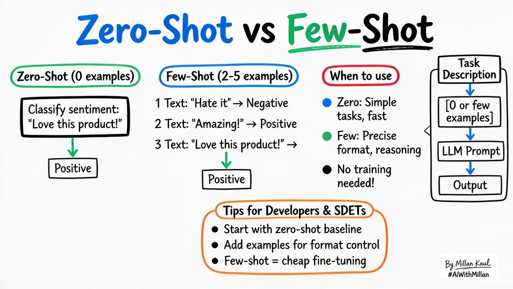 Zero-Shot vs Few-Shot Prompting: How LLMs Learn From Almost Nothing image image