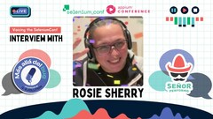 Live from SeleniumConf with Rosie Sherry image