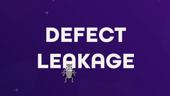 Defect leakage image