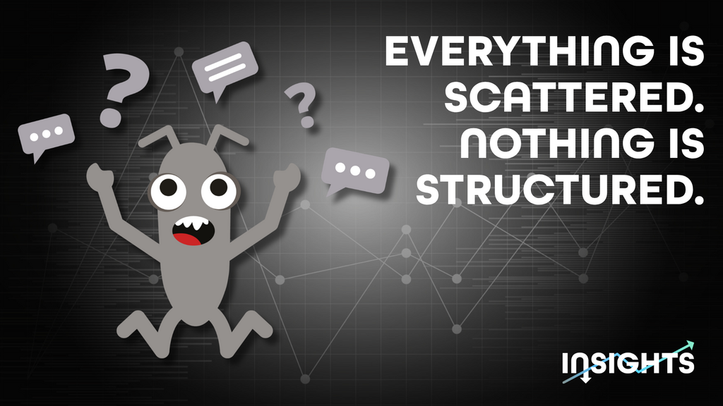 Everything is scattered. Nothing is structured.  image