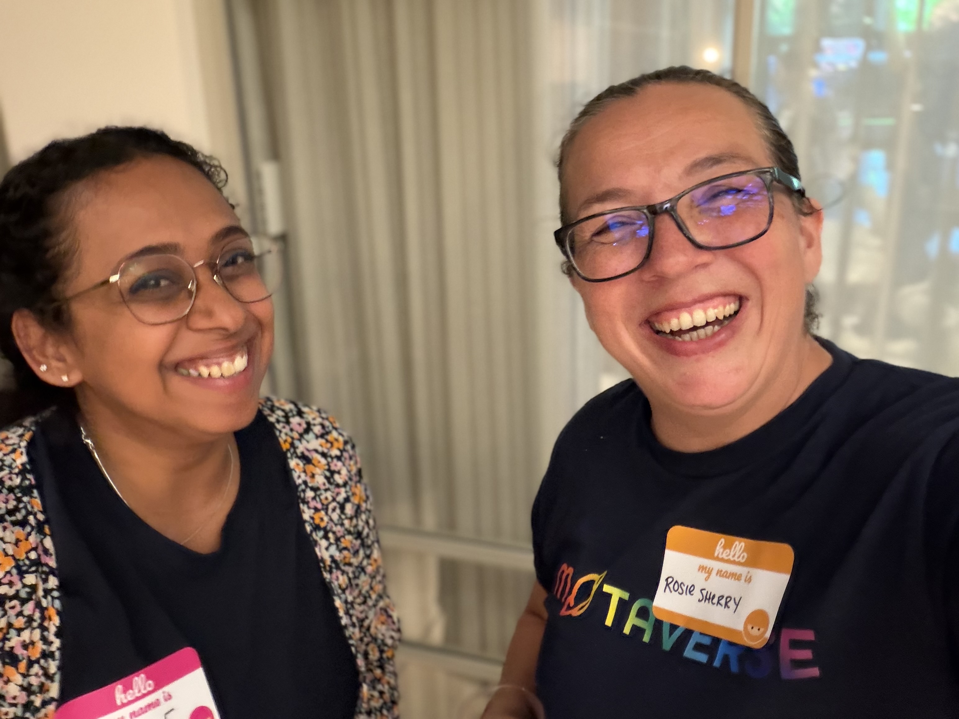 Poornima and Rosie selfie image