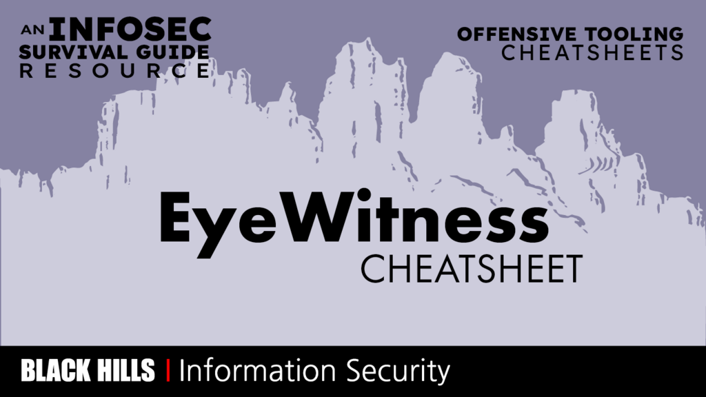 EyeWitness Cheatsheet image
