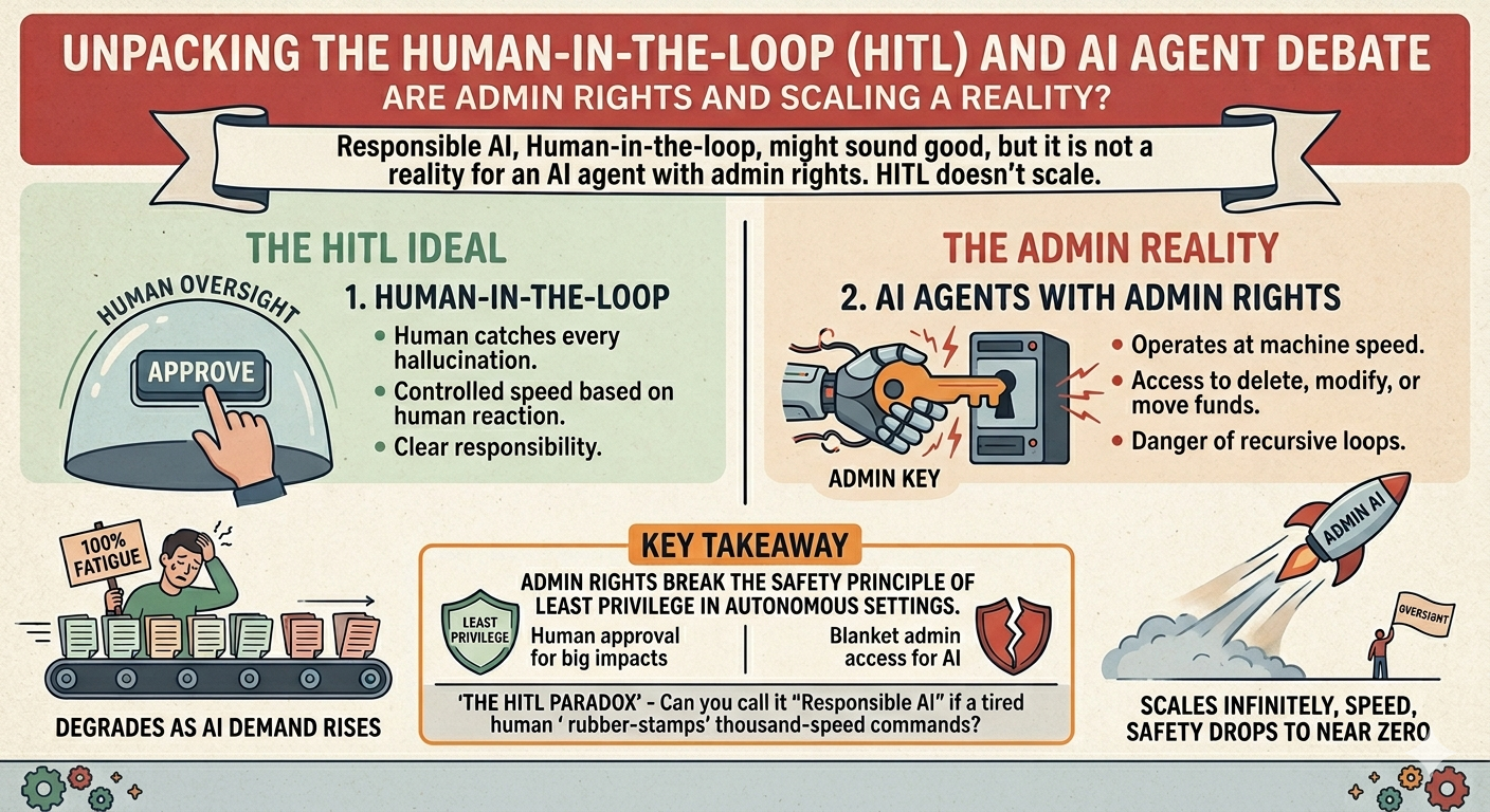 Infographic showing that humans in the loop only get you so far before security is in danger image