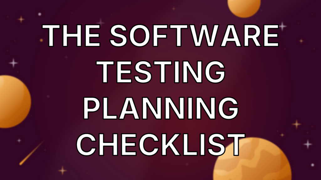 The Software Testing Planning Checklist image