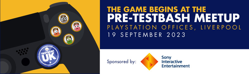 Pre-TestBash UK 2023 Meetup banner image