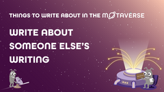 Write about someone else’s writing image