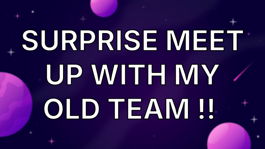 Surprise meet up with my old team !!  image
